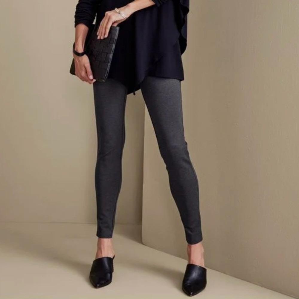 Soft Surroundings Womens 1X Ponte Pant Pull‎ On Soft Essential Legging Ankle NEW